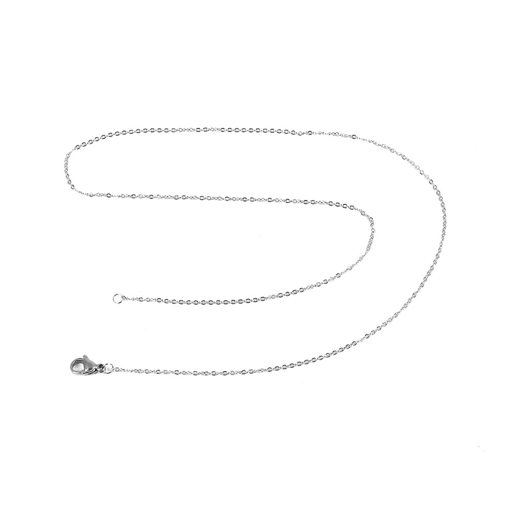Halsband N°06-00 in roestvrij staal, 46 cm lang