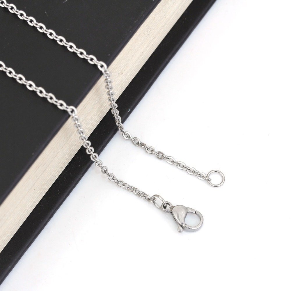 Halsband N°06-01 in roestvrij staal, 45,5 cm