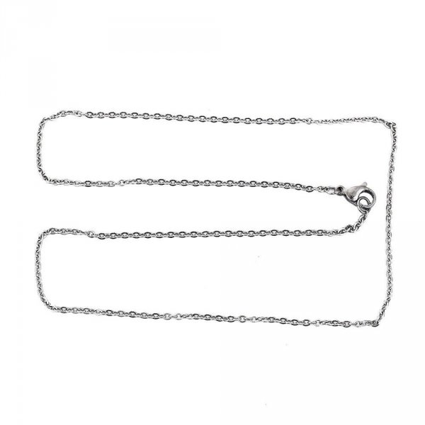 Halsband N&deg;06-01 in roestvrij staal, 45,5 cm