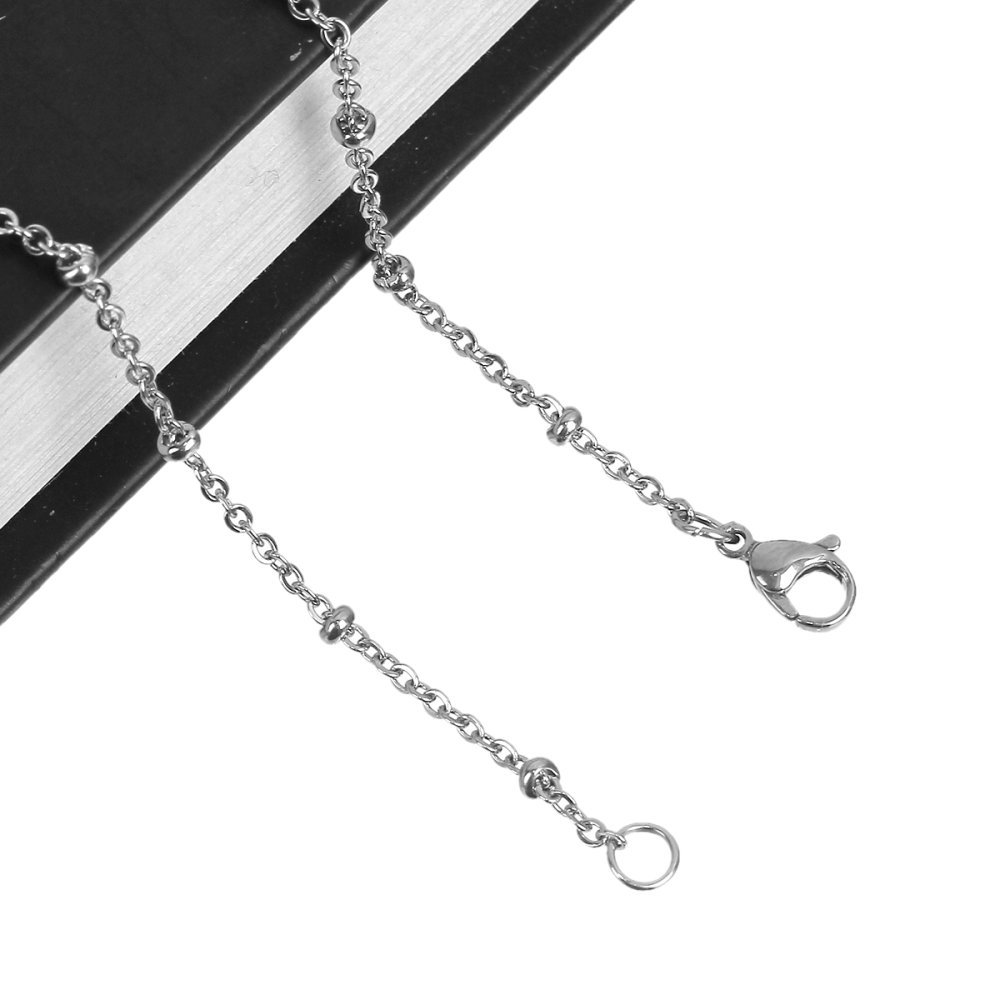 Halsband N°06-02 in roestvrij staal, 50 cm lang