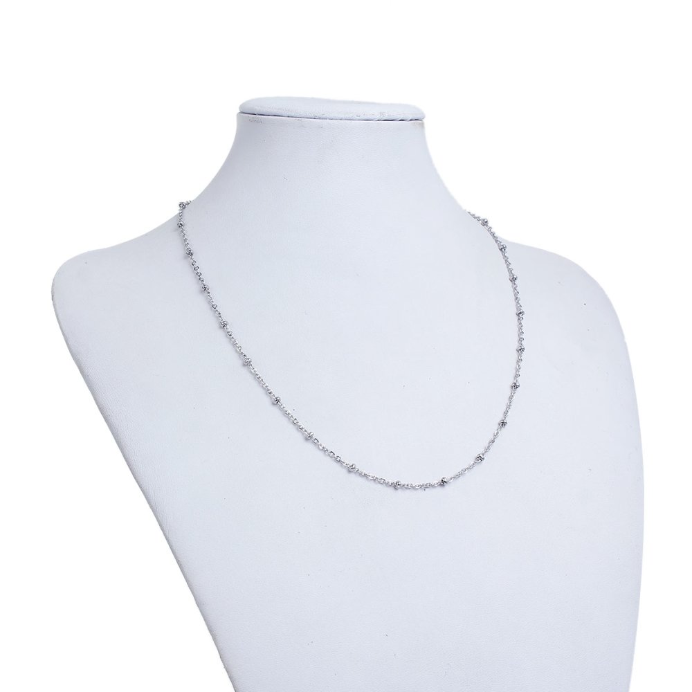 Halsband N°06-02 in roestvrij staal, 50 cm lang