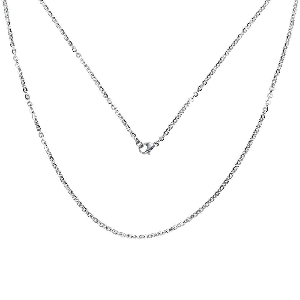 Halsband N°06-03 in roestvrij staal, 50 cm lang