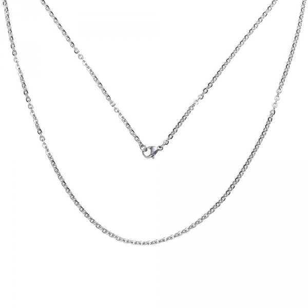 Halsband N&deg;06-03 in roestvrij staal, 50 cm lang