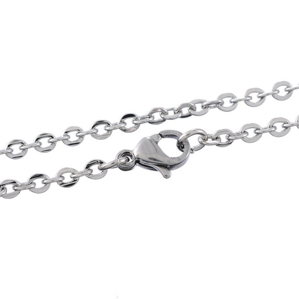 Halsband N°06-06 in roestvrij staal, 70 cm lang