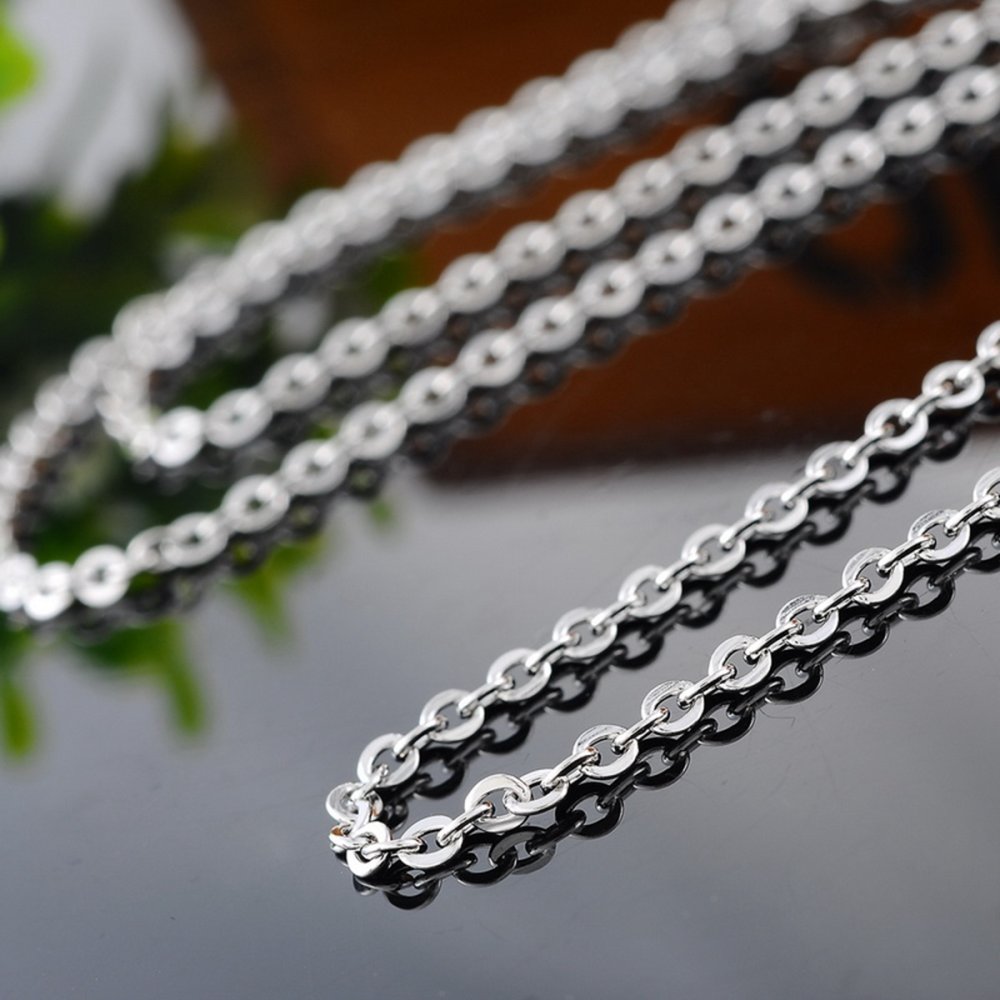 Halsband N°06-06 in roestvrij staal, 70 cm lang