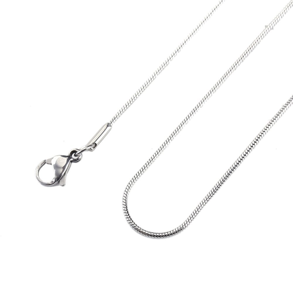 Ketting N°09 in roestvrij staal slangenketting 51 cm