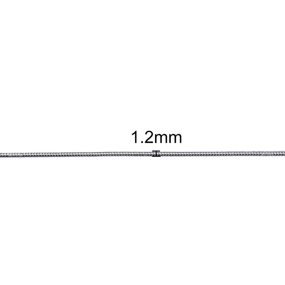 Ketting N°09 in roestvrij staal slangenketting 51 cm