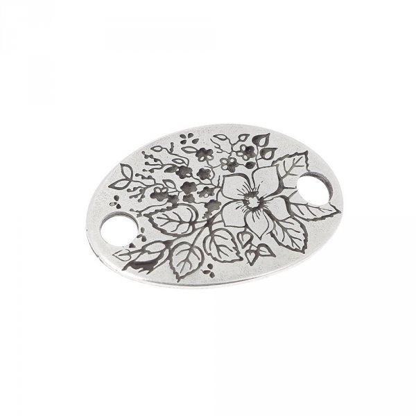 04 mm Zamak connector N&deg;01 Zilver