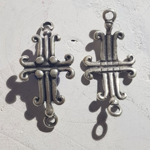 Zamak connector 04 mm N&deg;02 Zilver