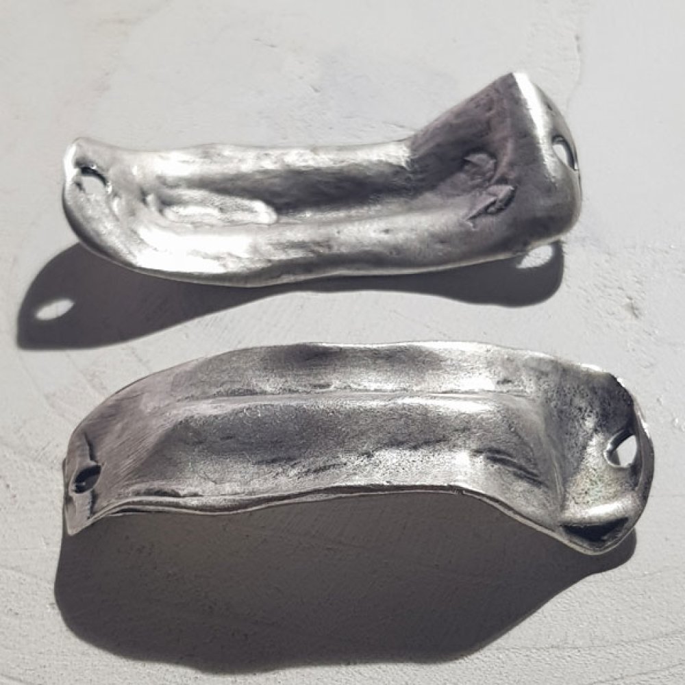 Zamak connector 04 mm Zilver