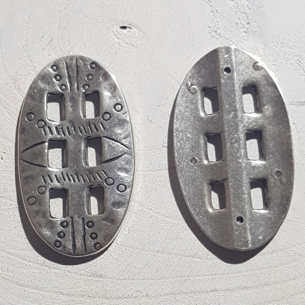 Zamak Oval Connector N°01 Zilver