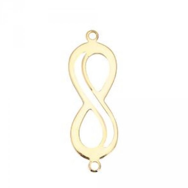 18k verguld koperen "Infinity" symbool connector