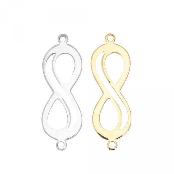 18k verguld koperen "Infinity" symbool connector