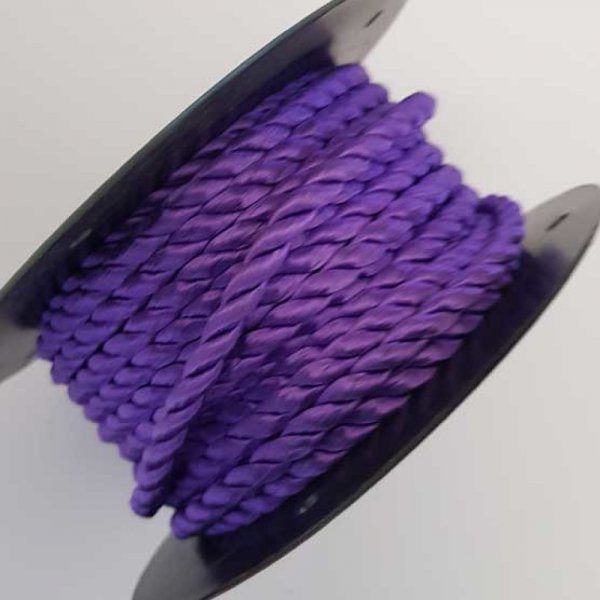 Cordon Rond Tress&eacute; 5 mm Violet N&deg;04