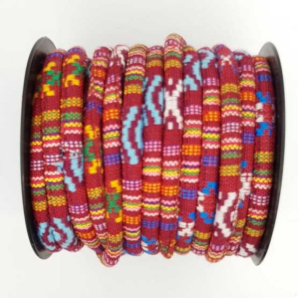 Spaghettikoord N&deg;01 Bordeaux x 1 meter