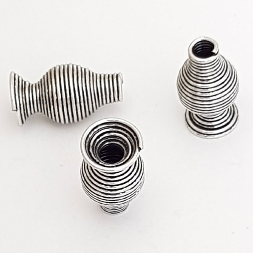 Spiral Cone Cup N°10 Aged Silver.