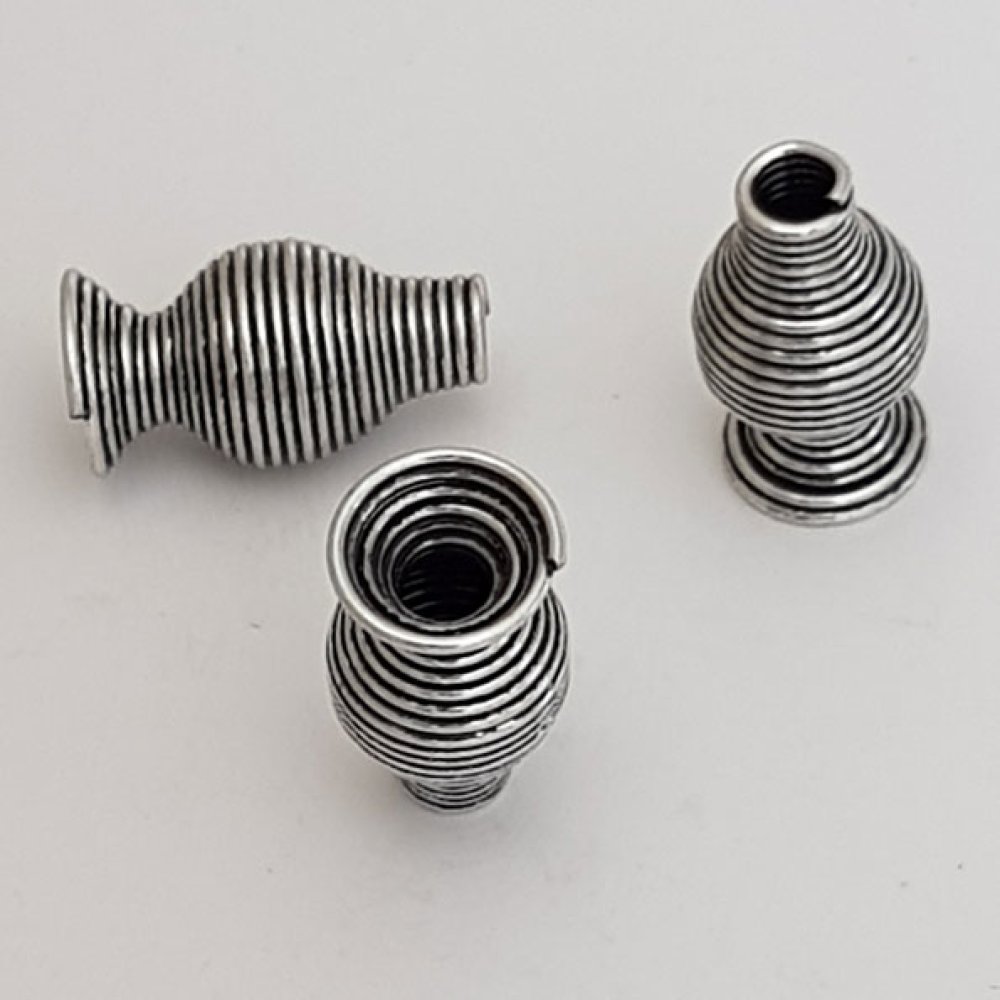Spiral Cone Cup N°10 Aged Silver.