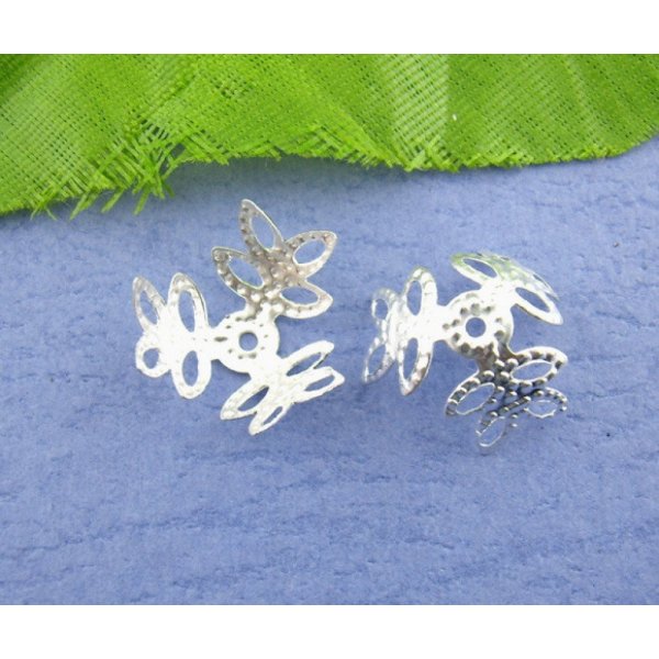 Watermerk Zilveren Bloem Alloy Schaal x 300