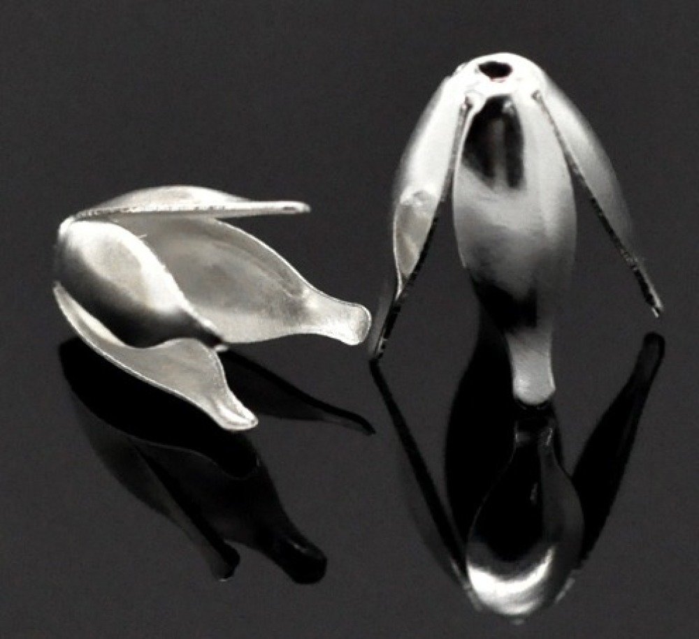 Ijzerlegering Kom Zilver Bloem x 200
