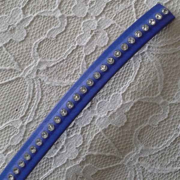 Leer B-Kobalt 10 mm Swarovski Strass per 20 cm