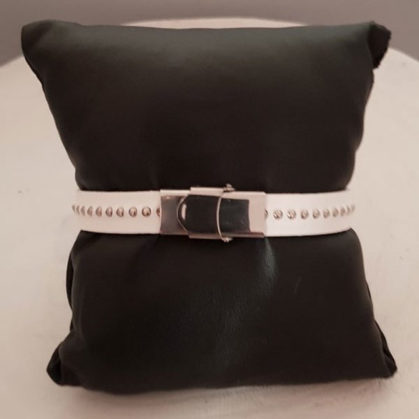 Lederen Kobaltbal 10 mm met nikkelvrije kogelketting per 20 cm