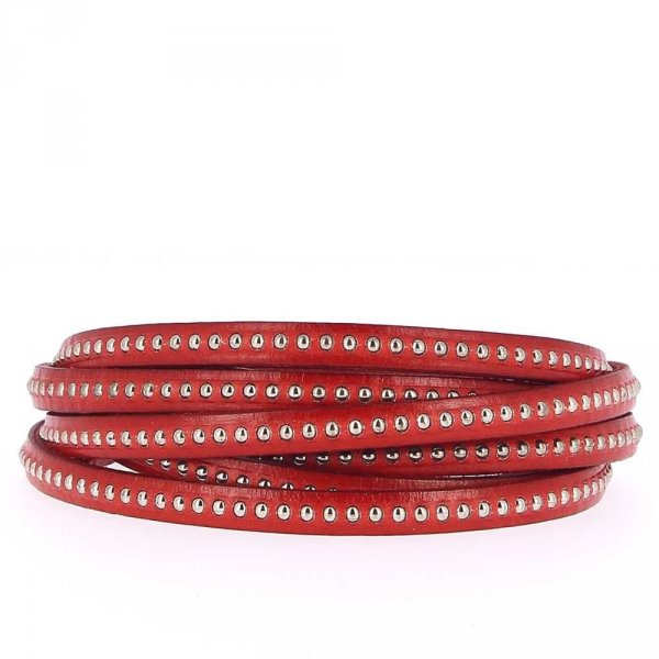 Lederen kogel Khaki 06 mm met nikkelvrije kogelketting per 20 cm