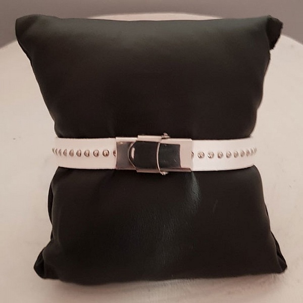 Leer 10 mm rode bal met nikkelvrije kogelketting per 20 cm