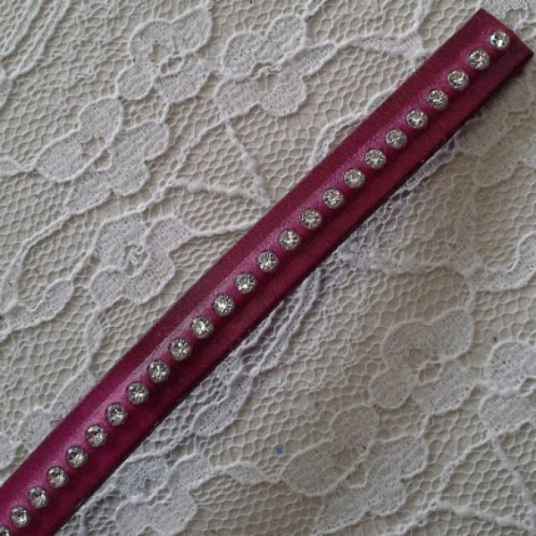Leer DD-Fuxia 10 mm Swarovski Strass per 20 cm