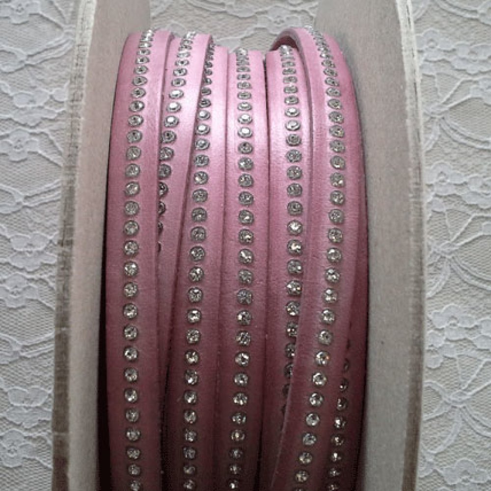 Leer DD-Violet 10 mm Swarovski Strass per 20 cm