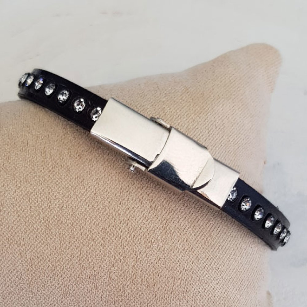 Lila leer 06 mm Swarovski strass per 20 cm