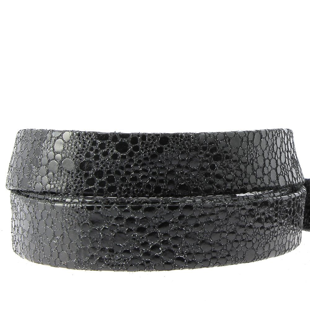 Zwart leder 20 mm bij 20 cm