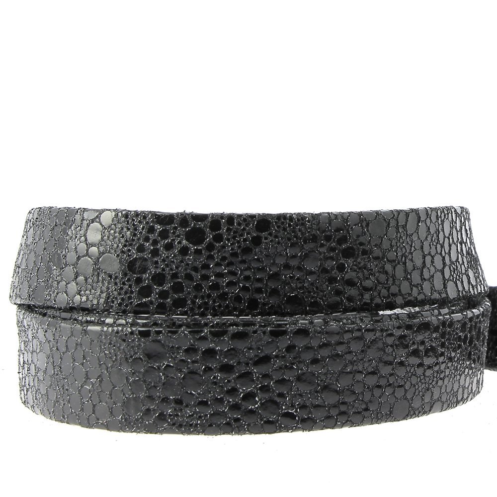 Zwart leder 20 mm bij 20 cm