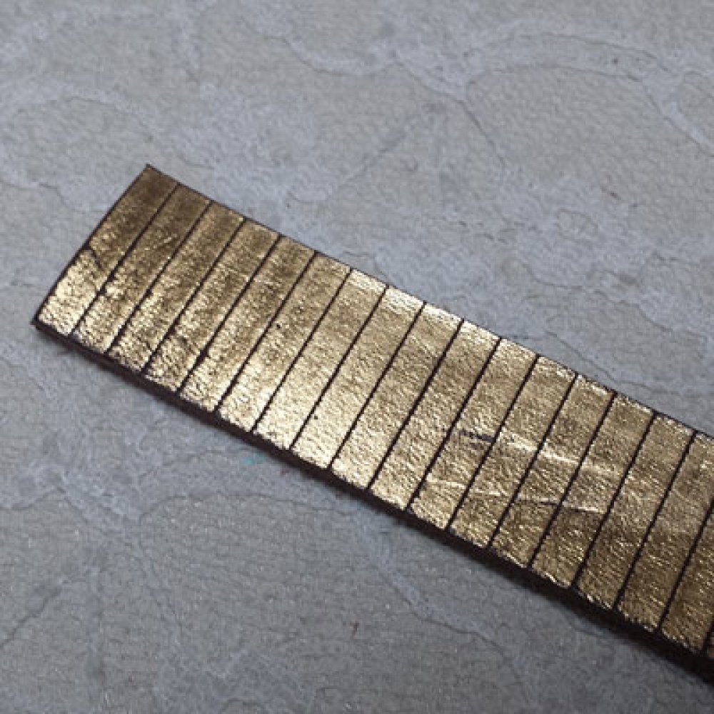 Goud Rechthoek Leer 20 mm bij 20 cm