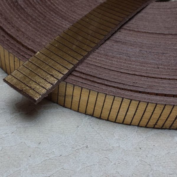 Goud Rechthoek Leer 20 mm bij 20 cm