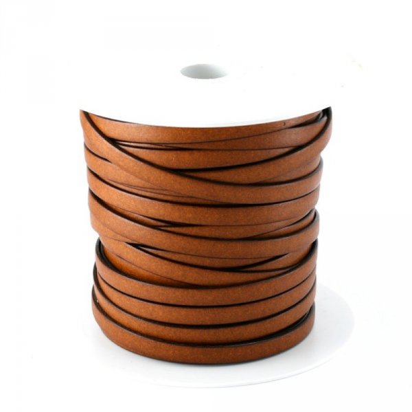 Gereconstitueerd leer Oranje 10 mm per 1 meter