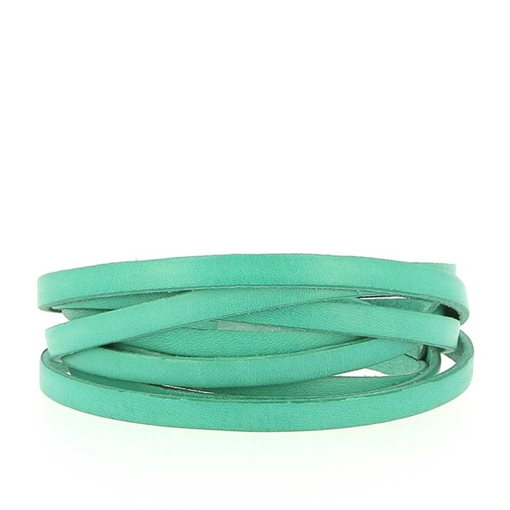 Smaragdleer 06 mm Glad per 20 cm