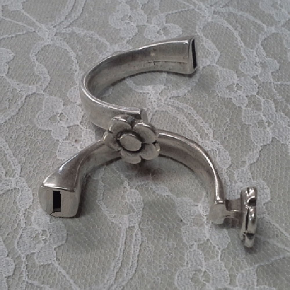 Halve armband in Zamak 10 mm x 2,5 mm