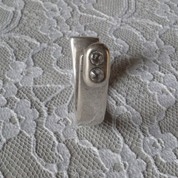 Halve armband in Zamak 10 mm x 2,5 mm