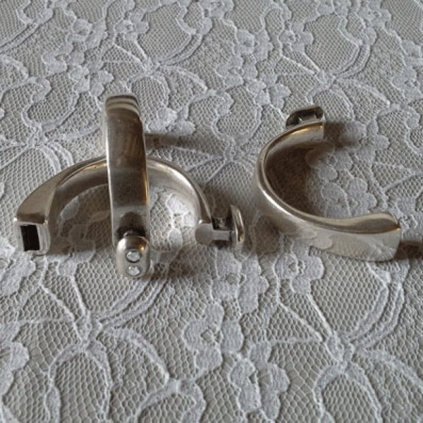 Halve armband in Zamak 10 mm x 05 mm