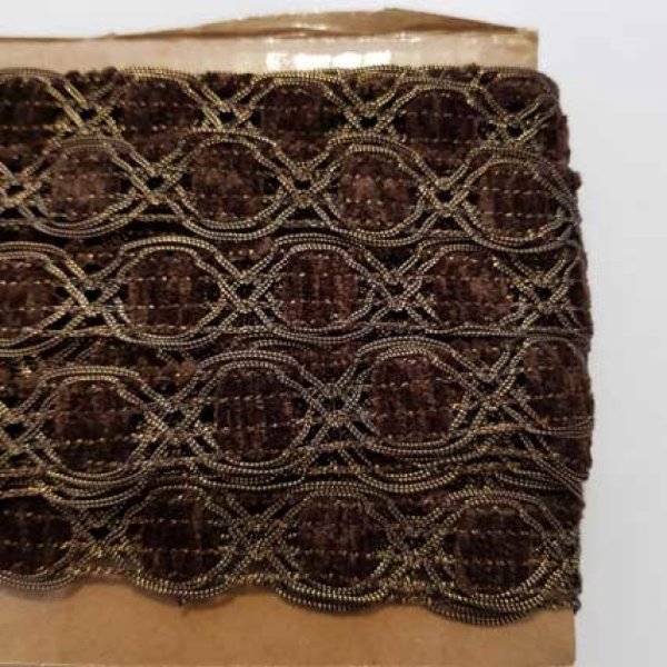 Dentelle Galon N&deg;02 Marron 20 mm