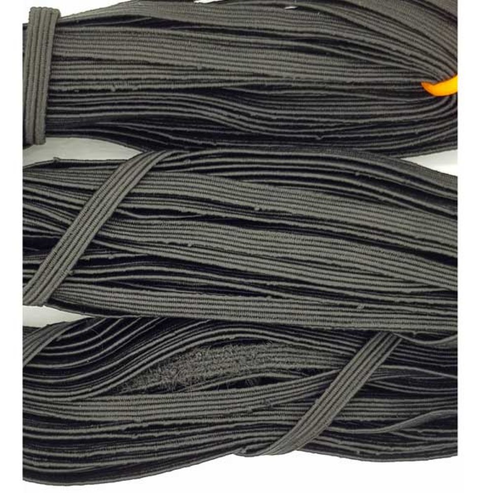 Vlakmasker elastiek 5 mm zwart n°03 x 16 meter