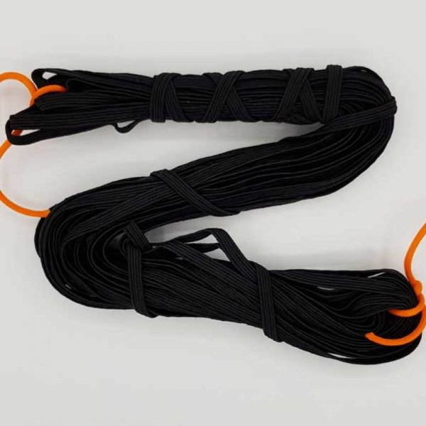 Vlakmasker elastiek 5 mm zwart n&deg;03 x 13 meter