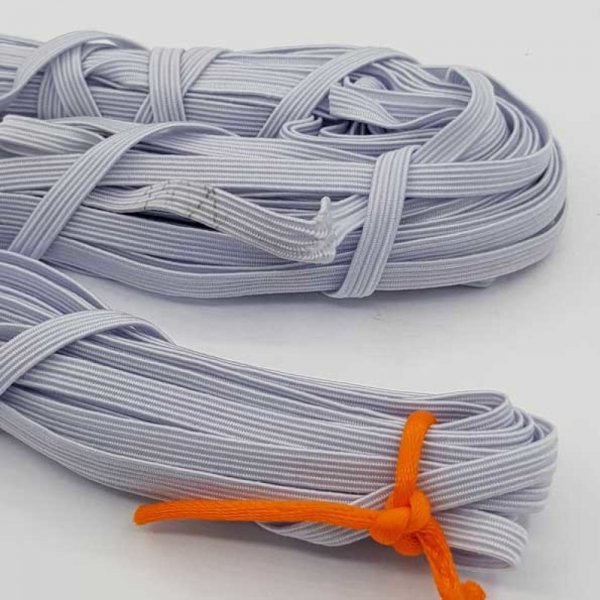 Vlakmasker elastiek 5 mm wit N&deg;03 x 14,50 meter