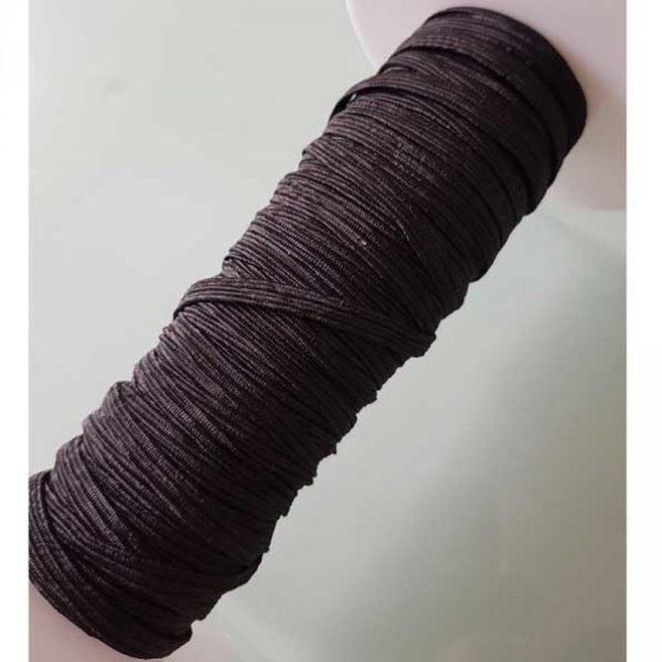 Vlakmasker elastiek 5 mm zwart n&deg;03 per meter