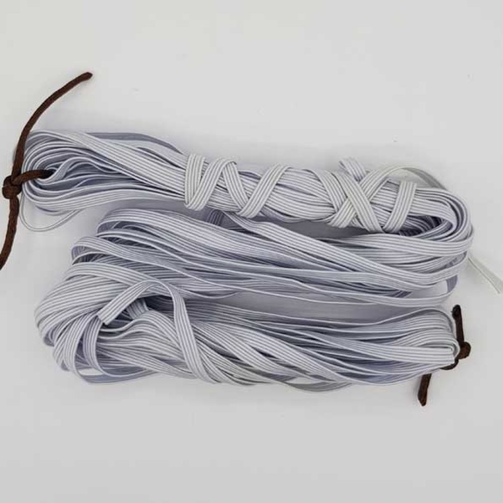 Vlakmasker elastiek 5 mm wit N°03 x 12 meter - 02