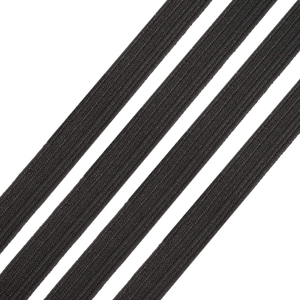Vlakmasker elastiek 5 mm x 140 meter Zwart