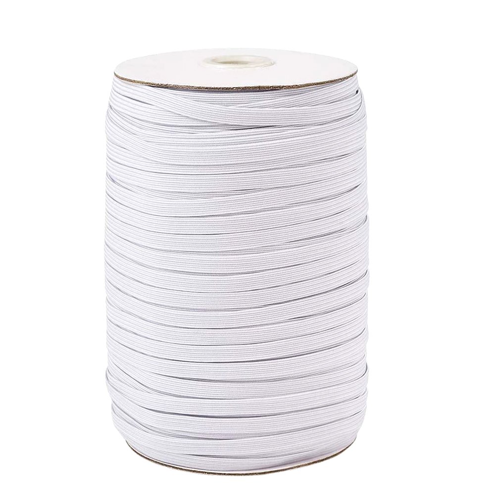 Vlakmaskerelastiek 5 mm WIT N°02 tot 10 cm