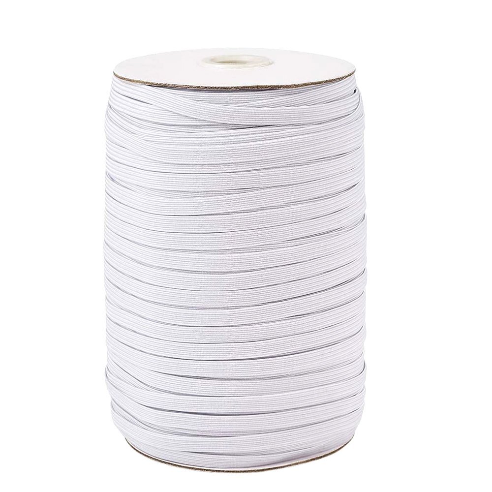 Vlakmaskerelastiek 5 mm WIT N°02 tot 10 cm