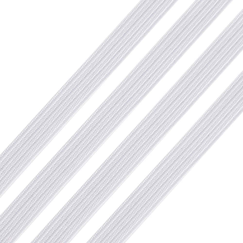Vlakmaskerelastiek 5 mm WIT N°02 tot 10 cm