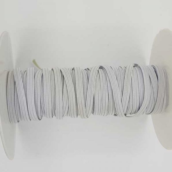 Vlakmasker elastiek 5 mm wit N&deg;03 x 13 meter